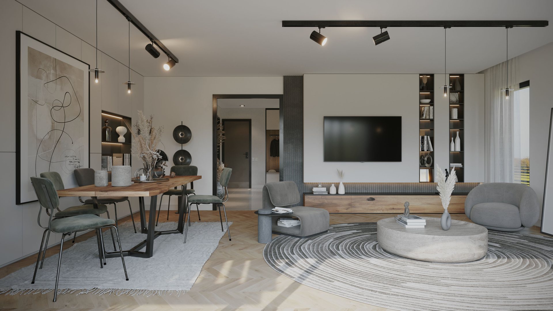 Küre Gayrimenkul Villa Salon - İç Mekân Görselleştirme
